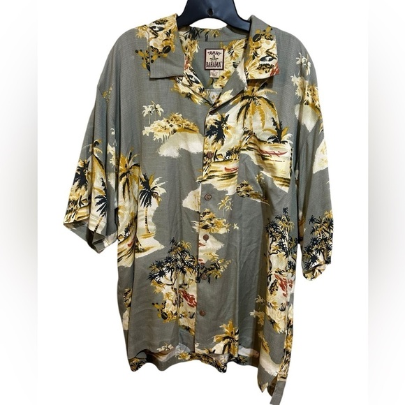 Tommy Bahama Other - Tommy Bahama Gray Hawaiian Casual Button Down Shirts